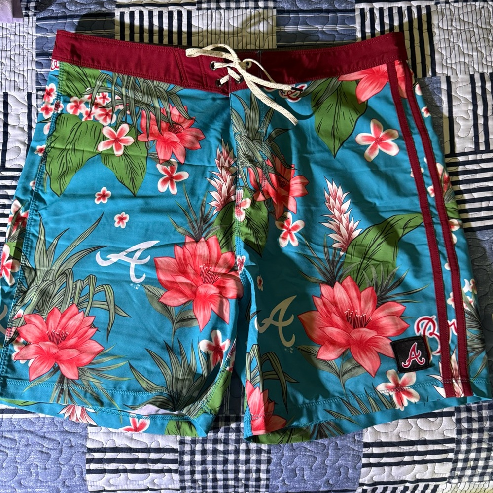 (SOLD) Hurley Atlanta Braves Board Shorts